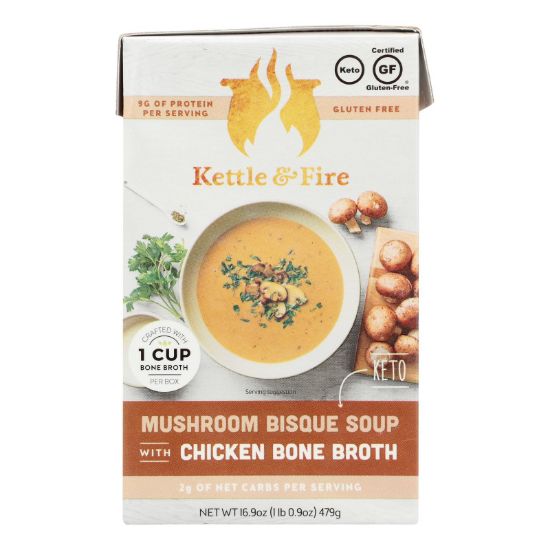 Kettle And Fire - Keto Soup Mush Bisq/chkbb - Case of 6 - 16.9 OZ