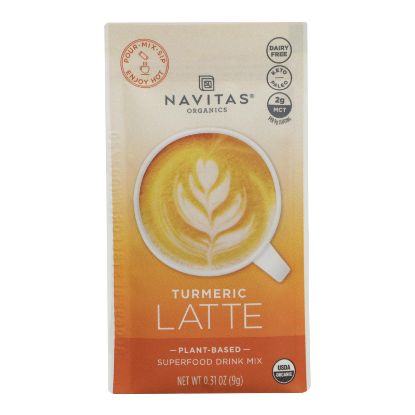 Navitas Organics - Latte Turmeric - Case of 10 - 0.31 OZ