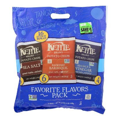 Kettle Brand - Kettle Chips Variety Pack - Case of 6 - 16 CT