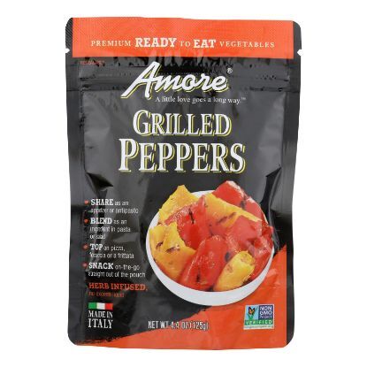 Amore Grilled Peppers - Case of 10 - 4.4 OZ