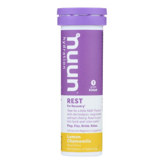 Nuun Hydration - Drink Tab Rest Lemon Chamom - Case of 8 - 10 TAB