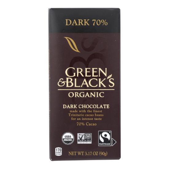 Green & Black's - Chocolate Dark 70% - Case of 10 - 3.17 OZ