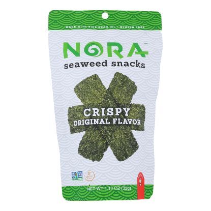 Nora Snacks Seaweed Snacks Crispy Original - Case of 12 - 1.13 OZ