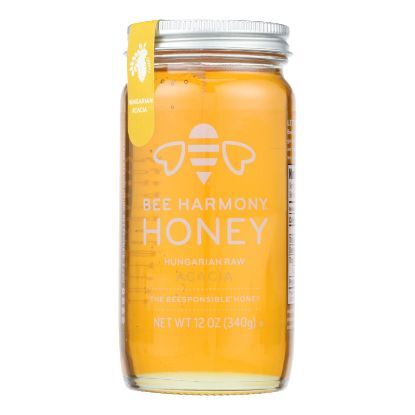 Bee Harmony - Honey Hungarian Acacia - Case of 6 - 12 OZ