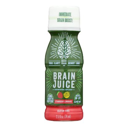 Brain Juice - Brain Juice Strawberry Lemonade - Case of 12 - 2.5 fl oz