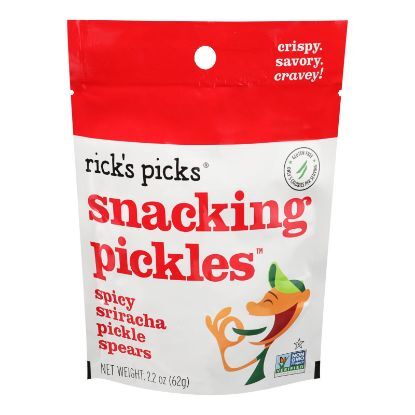 Rick's Picks - Pickle Sprs Spicy Sriracha - Case of 12 - 2.2 OZ