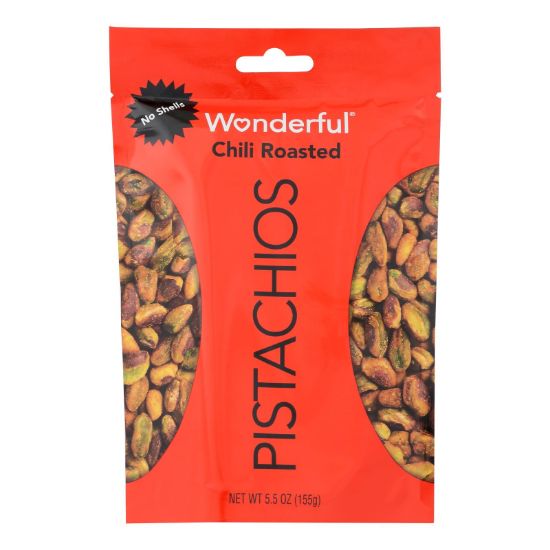 Wonderful Pistachios - Pistachios Chili No Shell - Case of 10 - 5.5 OZ