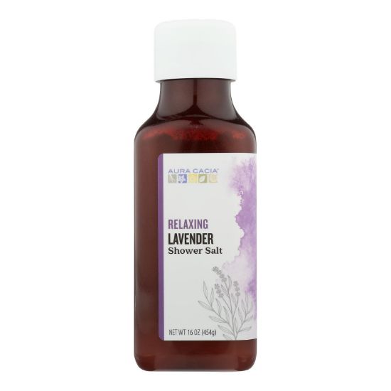 Aura Cacia - Shower Salt Relax Lavender - 1 Each - 16 OZ