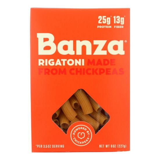 Banza Rigatoni Chickpea Pasta  - Case of 6 - 8 OZ