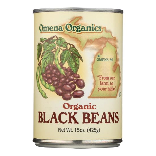 Omena Organics - Beans Black - Case of 12 - 15 OZ