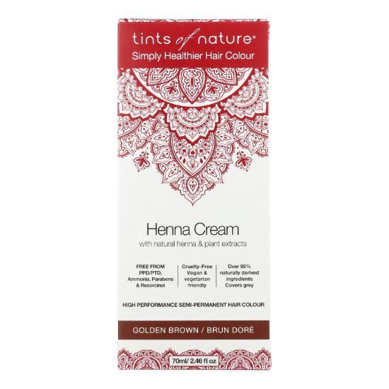 Tints Of Nature - Henna Cream Golden Brown - 2.46 FZ