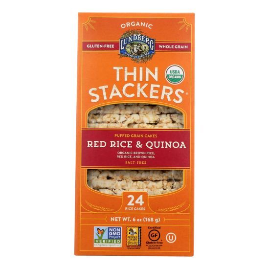 Lundberg Family Farms - Rice Ck Red Qna Th Stk - Case of 6-6 OZ