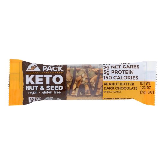 Munk Pack - Keto Nt&sd Peanut Butter Dark Chocolate - Case of 12 - 1.23 OZ