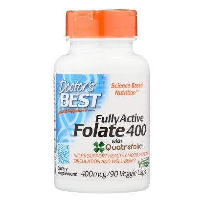 Doctor's Best - Folate Fully Actv Quadra - 1 Each-90 VCAP