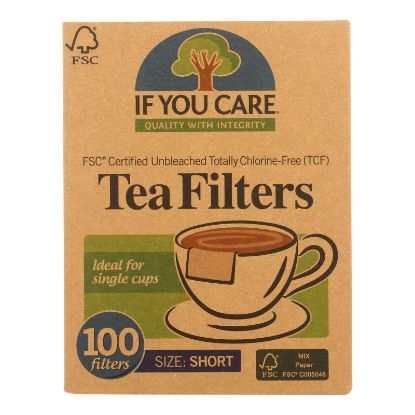 If You Care Fsc Certified Unbleached Tea Filters  - Case of 18 - 100 CT