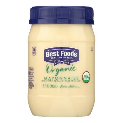 Best Foods, Organic Mayonnaise - Case of 6 - 15 OZ