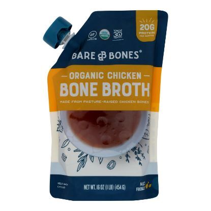 Bare Bones Chicken Bone Broth  - Case of 6 - 16 FZ