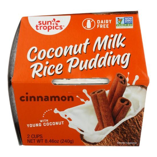 Sun Tropics Cinnamon Coconut Rice Pudding  - Case of 6 - 8.46 OZ