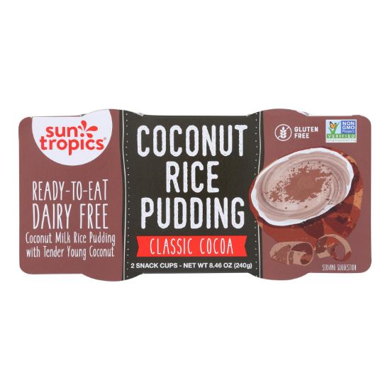 Sun Tropics Classic Cocoa Coconut Rice Pudding  - Case of 6 - 8.46 OZ