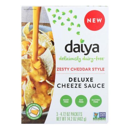 Daiya Deluxe Cheeze Sauce, Zesty Cheddar Style - Case of 8 - 14.2 OZ