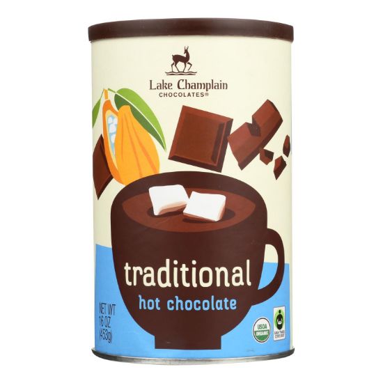 Lake Champlain Chocolates Traditional Hot Chocolate Mix  - Case of 6 - 16 OZ