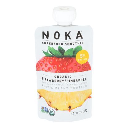 Noka - Smoothie Straw Pineap - Case of 6 - 4.22 OZ