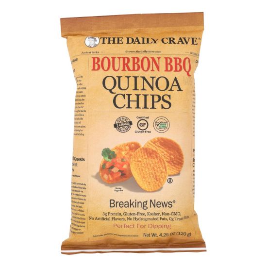 The Daily Crave - Quin Chips Bourbon BBQ - Case of 8 - 4.25 OZ