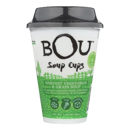 Bou - Soup Cup - Harvest Vegetables and Grain Soup - Case of 6 - 1.58 oz.