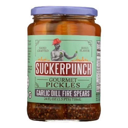 Suckerpunch - Pickle Spr Dill Grlc Fire - Case of 6 - 24 OZ