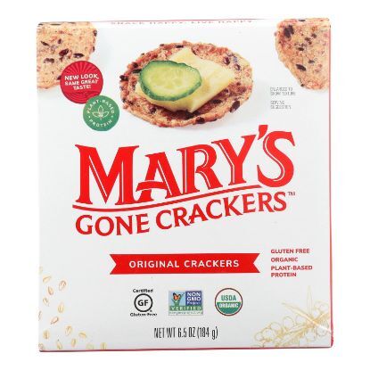 Mary's Gone Original Crackers  - Case of 6 - 6.5 OZ