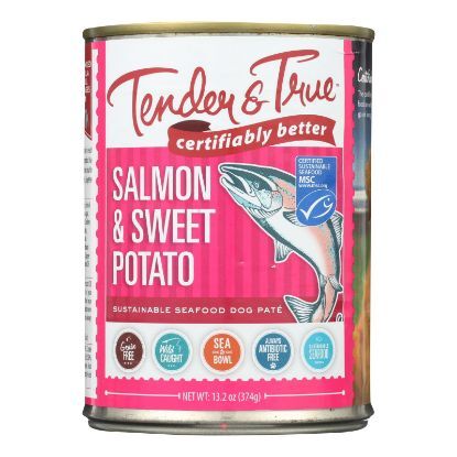 Tender & True - Dog Food Salmon&swt Pot - Case of 12 - 13.2 OZ