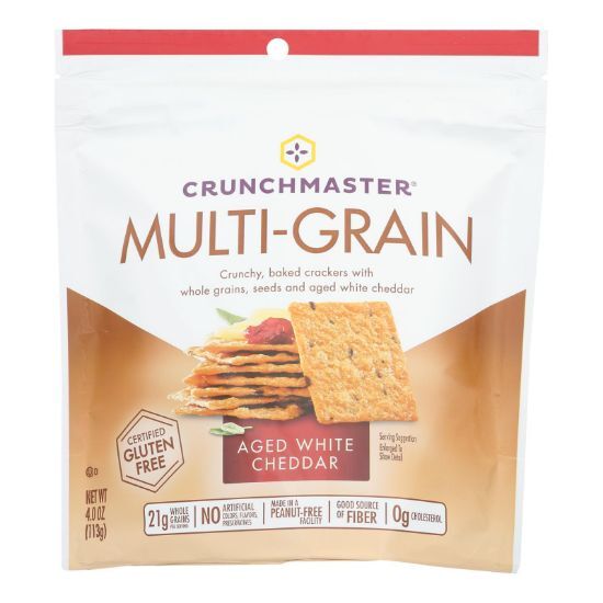 Crunchmaster - Multigrn Cracker White Chddr - Case of 12 - 4 OZ