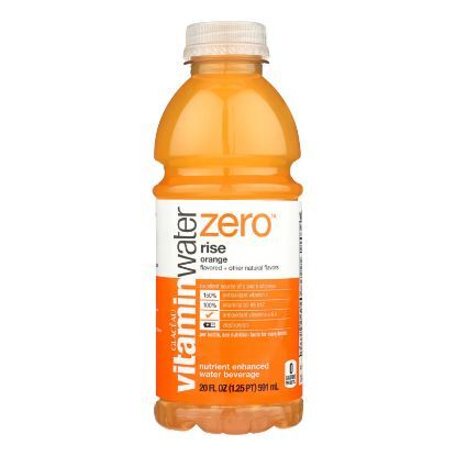 Glaceau Vitamin Water Zero, Rise Orange  - Case of 12 - 20 FZ
