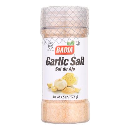 Badia Garlic Salt Seasoning Blend  - Case of 8 - 4.5 OZ