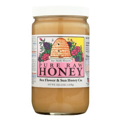 Bee Flower & Sun Honey - Honey Star Thistle Blssm - Case of 6 - 44 OZ