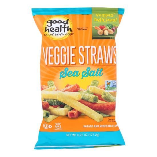 Good Health Sea Salt Veggie Straws  - Case of 10 - 6.25 OZ