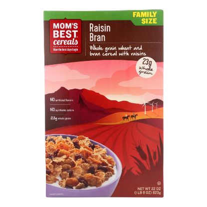 Mom's Best Raisin Bran Cereals - Case of 10 - 22 OZ