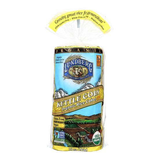 Lundberg Family Farms - Rice Cake Brn Kettle - Case of 6-10 OZ