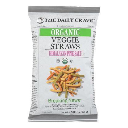 The Daily Crave - Veggie Straws - Case of 8 - 4.5 OZ
