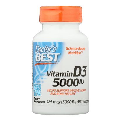 Doctor's Best - Vitamin D3 5000iu - 1 Each-180 SGEL