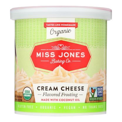 Miss Jones Baking Co Organic Cream Cheese - Case of 6 - 11.29 OZ