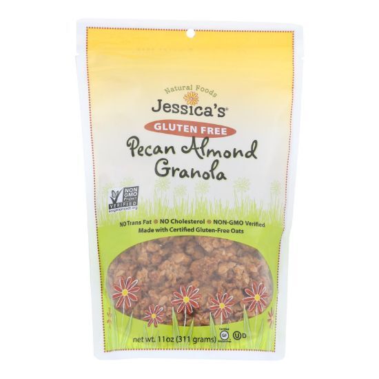 Jessica's Natural Foods Gluten Free Pecan Almond Granola  - Case of 12 - 11 OZ