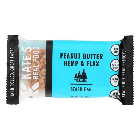 Kate's Real Food - Bar Stsh Pb Hmp/flx - Case of 12 - 2.2 OZ