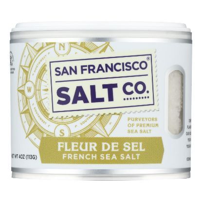 San Francisco Salt Co. Fleur De Sel French Sea Salt  - Case of 6 - 4 OZ