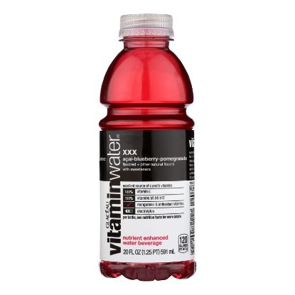 Glaceau Vitamin Water Xxx, Acai-Blueberry-Pomegranate  - Case of 12 - 20 FZ