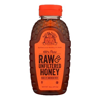 Nature Nate's Raw & Unfiltered Honey - Case of 6 - 16 OZ