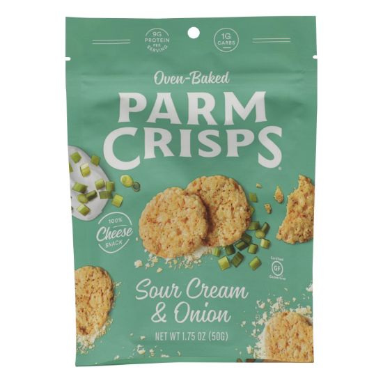 Parm Crisps - Parm Crisp Sr Cream & Onion - Case of 12 - 1.75 OZ