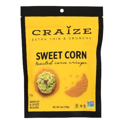 Craize - Corn Crisps Sweet Toasted - Case of 6 - 4 OZ