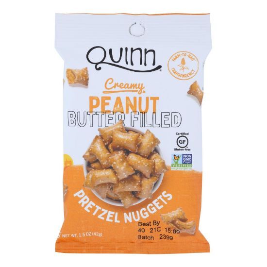 Quinn Popcorn - Pretz Nug Peanut Butter Filled - Case of 8-1.5 OZ