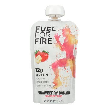 Fuel For Fire Strawberry Banana Smoothie, Strawberry Banana - Case of 12 - 4.5 OZ